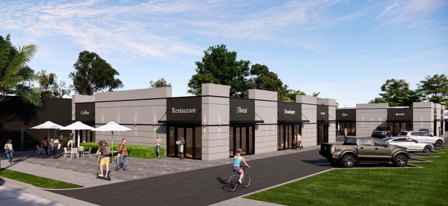 D8 Plaza retail center rendering